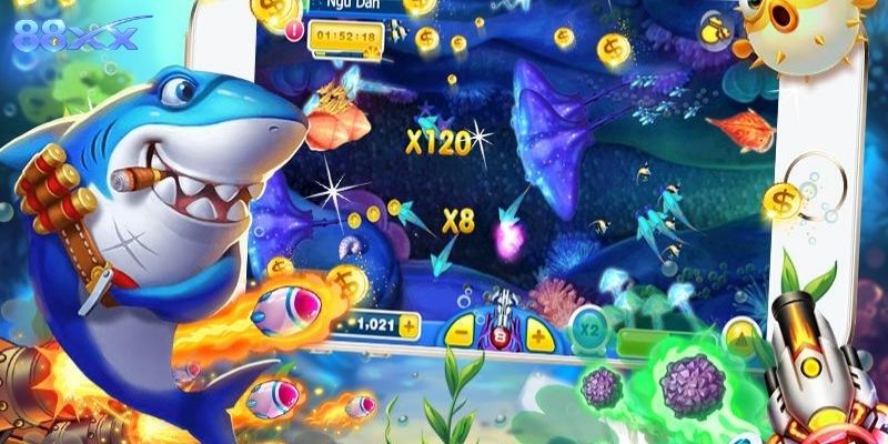 88xx - Nền Tảng Game Trực Tuyến Uy Tín Số 1 - Trả Thưởng Xanh Chín Sảnh bắn cá với nhiều bản đồ cá lớn